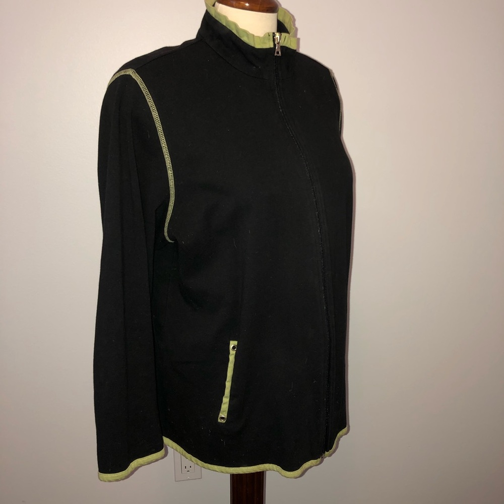 Plus size zippered jacket